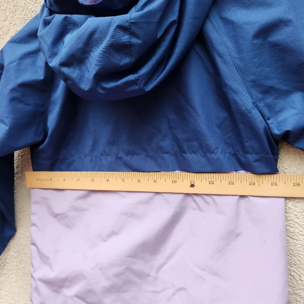 EDDIE BAUER Kids Jacket Size 5/6 Blue Purple Full Zip Shell